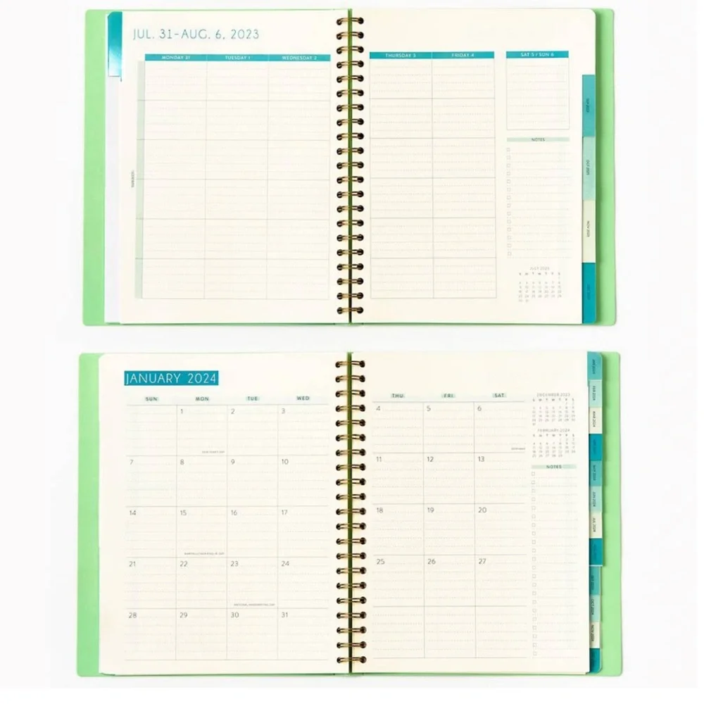Paper Source 2023-2024 Pixel Blocks Student & Teacher Weekly Planner